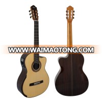 Cheap price solid spruce electrical classical guitar for sale