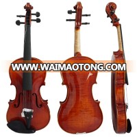 Chinese Violin Factory Solid Wood High Grade German Violin with Free Violin Case