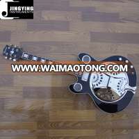 Custom Black Color Acoustic Electric Resonator Guitar